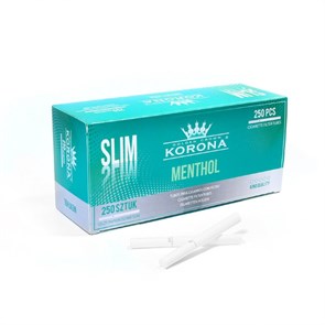 Сигаретные гильзы корона  SLIM MENTHOL (250 шт.) 130