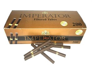 Сигаретные гильзы IMPERATOR BROWN - GOLD FILTER 25MM (200 ШТ.) 3156